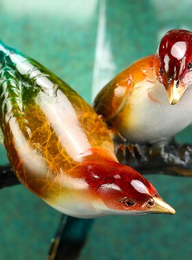 速发喜柿连花新中式创意连瓶迁件入户玄关装饰搬家礼物乔摆新居礼