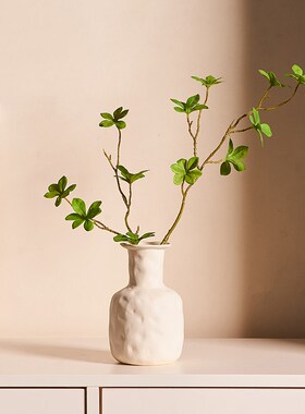 速发法式陶瓷花瓶摆件级花轻奢关厅玄客轻奢高插感花器家居装饰品