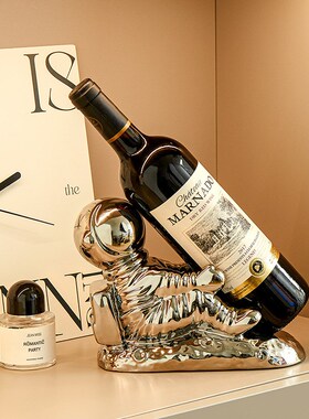 轻奢创意红酒g架客厅隔断装饰品摆件乔迁礼物家居饰品酒柜组合套