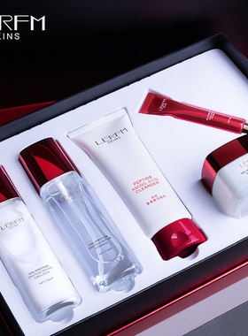 样板房展厅梳妆台化妆品套装卧室摆件F卫生间金色小棕瓶陈列柜轻