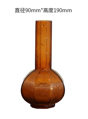 新中式日式八面天球琉璃纯手工花器花瓶客厅家居桌面茶室装饰摆件