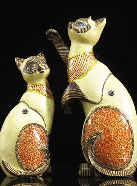 泰式风格波斯招财猫开业礼品家居玄关酒柜客厅店铺收银台装饰摆件