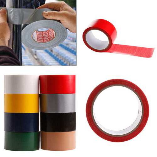 10m Duct Gaffa Gaffer Cloth Duct Tape Waterproof carpet Ta - 图0
