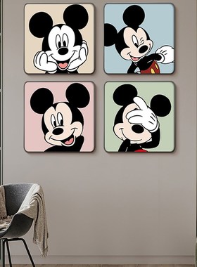 速发柜面装饰画摆件入户玄关桌进门口台面摆台卧室画老鼠挂米客厅