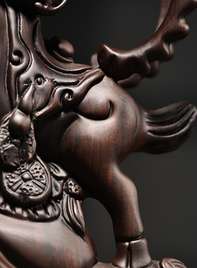 速发领头羊木雕送领导摆设业木公司装饰雕刻摆件开实乔迁羊礼办公