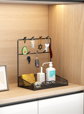 速发玄关收纳摆件进门入户门桌门收纳盒挂入门面口鞋柜置物架