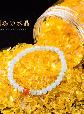 速发水晶碎石净化消磁石黄水晶白石水晶彩紫原石五彩色摆件