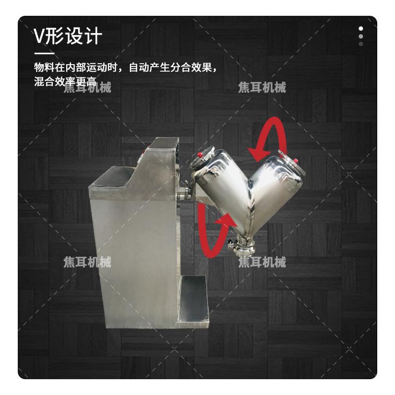 HVH换桶式V型混合机实验室医药食品干湿粉体不锈钢强制搅拌拌料机 - 图0