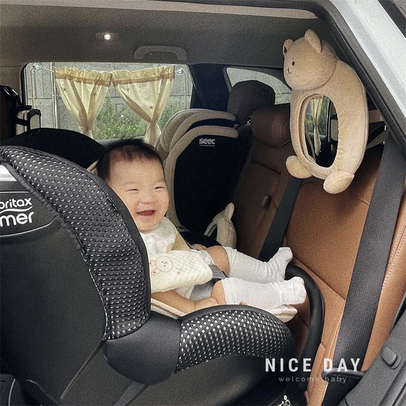 韩国ins车载儿童安全s座椅专用反向婴儿反光镜卡通宝宝车内观察镜,淘宝优惠券,粉丝福利购,淘宝优惠卷
