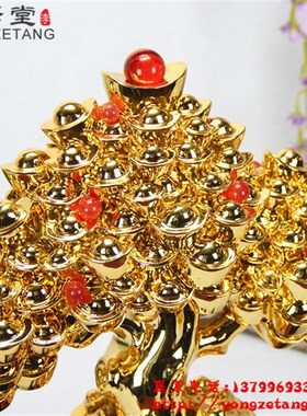 招财发财树摆件家居办公室创意装饰工艺品商务家居开业礼品