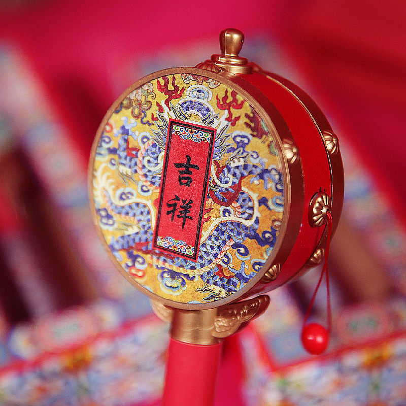传统拨浪鼓婴幼儿童手摇鼓礼品景区特色旅游纪念品礼物福字工艺品,淘宝优惠券,粉丝福利购,淘宝优惠卷