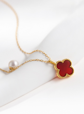 CLORISYING18K金四叶草项链女