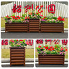 Large flower trough combination outdoor municipal villa aluminum flower box