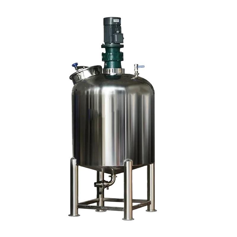 高速洗衣液搅拌桶不锈钢加热混合机500L胶水搅拌罐 - 图3