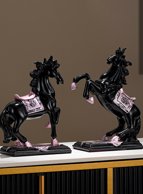 马到成功马摆件办公室新中式