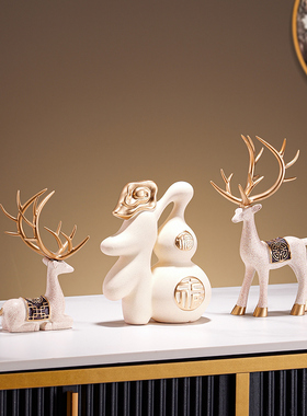 鼎吉福新中式福禄双全摆件高级感