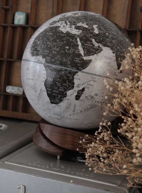 极速宏微地球书房客厅办公室样板间地球仪摆件复古地球仪开业乔迁