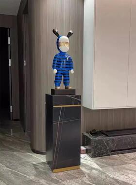 现货轻奢大理石岩板摆件底座w客厅玄关立柱摆台酒店会所展示台装