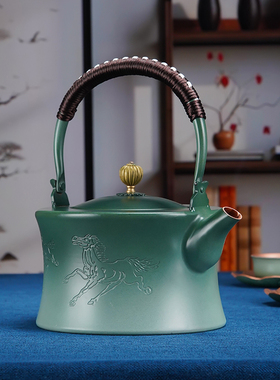 紫铜茶壶《房兵曹胡马茶礼套装》手工大号壶家用U办公煮茶具礼盒