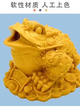 喷水金蟾蜍家用流水摆件水槽水缸专用吐水流水茶台石槽搭配水泵用