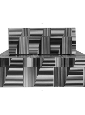 速发轻奢室中盒首饰盒摆件卧收样板房高档新纳式软装饰样板房间摆