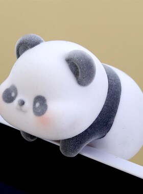 可爱电脑趴趴摆件显示器屏幕装饰汽车载中控台内饰品治愈系小玩意