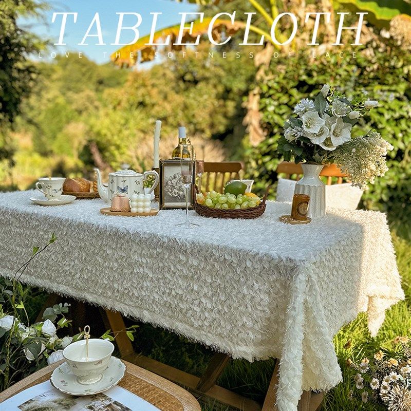 法式韩式田园奶油inos风蕾丝长方形桌布花园防尘盖巾布茶几餐桌布,淘宝优惠券,粉丝福利购,淘宝优惠卷