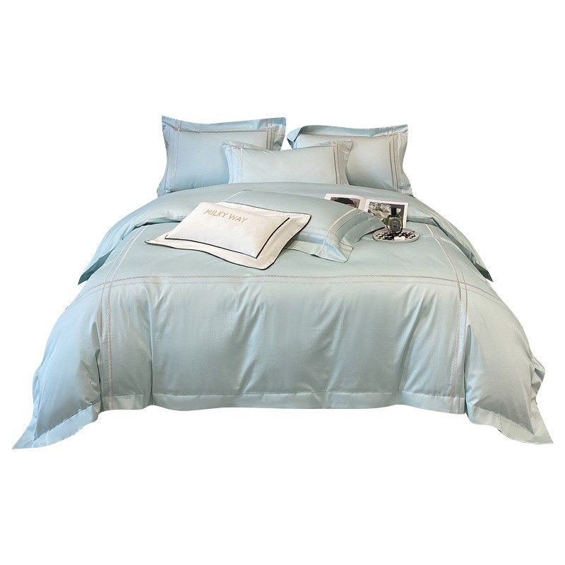 酒店风200Sh轻奢长绒棉纯棉四件套A类全棉床单笠被套刺绣床品套件,淘宝优惠券,粉丝福利购,淘宝优惠卷