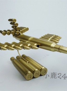纯金属子弹壳工艺品飞机模型铁艺战斗机个性军人家居装Z饰品小摆