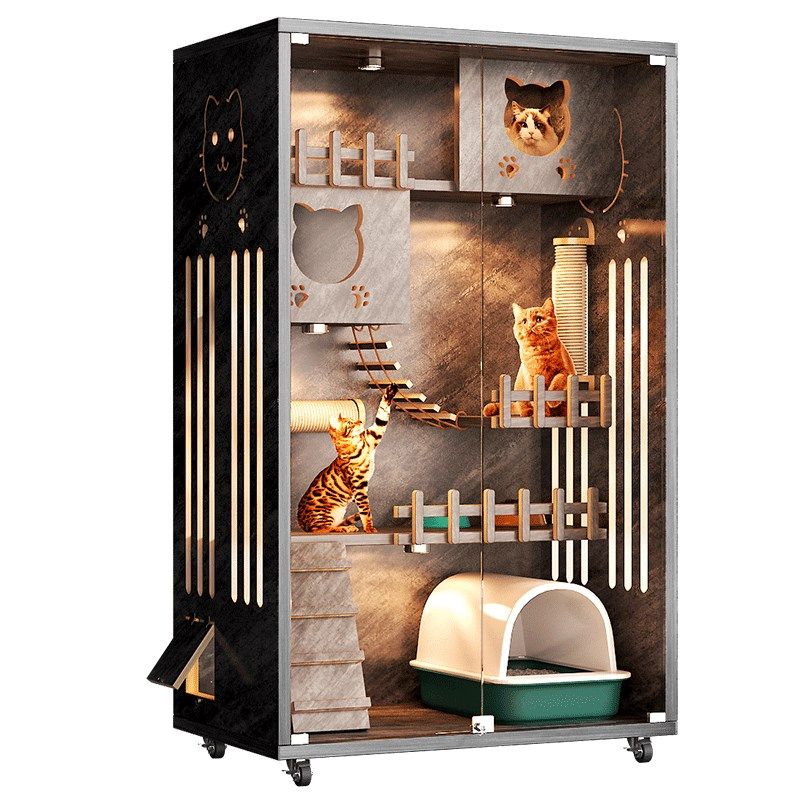 新品猫咪笼子猫屋不占地家用室内猫窝猫厕所猫砂盆一体超大自由空,淘宝优惠券,粉丝福利购,淘宝优惠卷