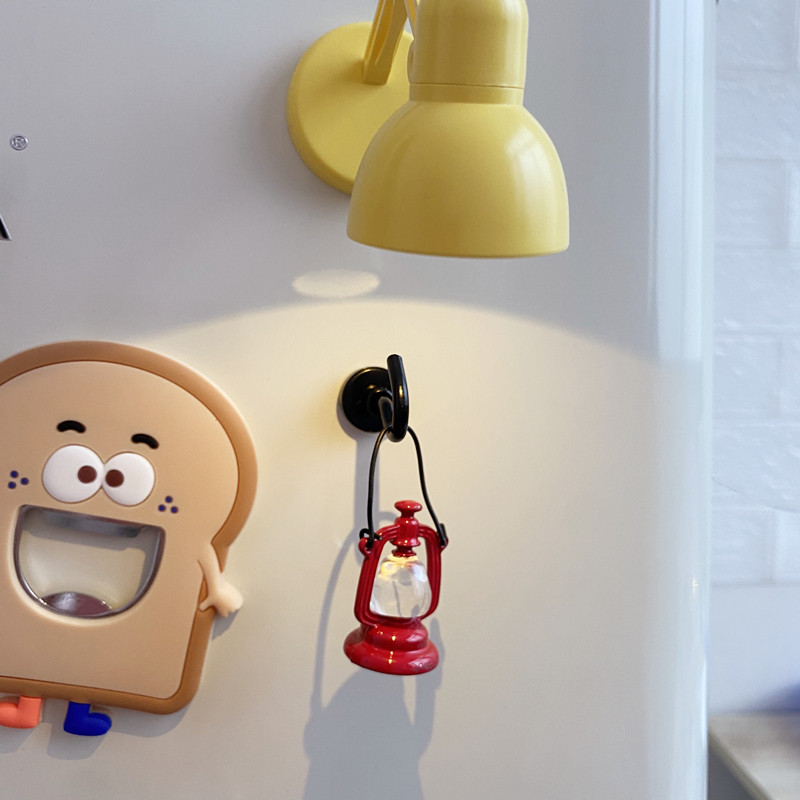创意欧式复古小挂钩煤油灯冰箱贴家居装饰磁贴简约磁铁贴吸铁石,淘宝优惠券,粉丝福利购,淘宝优惠卷