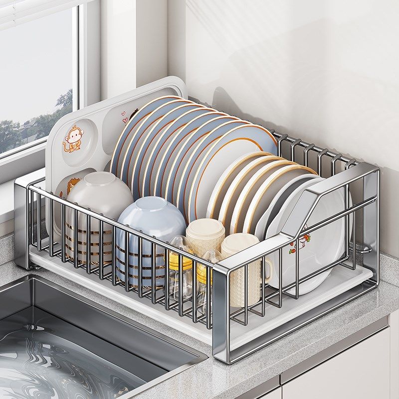 304不锈钢碗j碟收纳架厨房置物架沥水篮晾碗架碗筷碗盘沥水架,淘宝优惠券,粉丝福利购,淘宝优惠卷