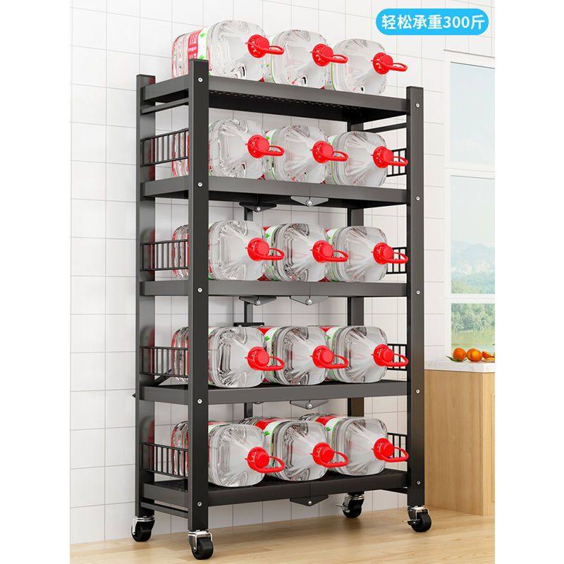 免安装厨房置物架j落地多层微波炉烤箱阳台家用可折叠置物架收纳,淘宝优惠券,粉丝福利购,淘宝优惠卷