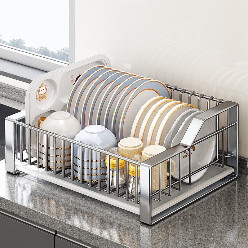 304不锈钢碗j碟收纳架厨房置物架沥水篮晾碗架碗筷碗盘沥水架,淘宝优惠券,粉丝福利购,淘宝优惠卷