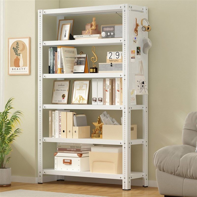 Hole plate shelf storage rack multi-layer floor-standing bookshelf storage rack supermarket warehouse N storage warehouse balcony express angle steel