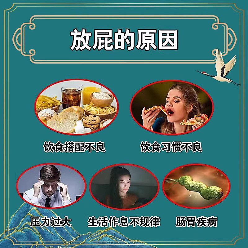 舒肝健胃丸正品肚子胀气不消化腹胀屁多经常放屁调理肠胃治屁多药