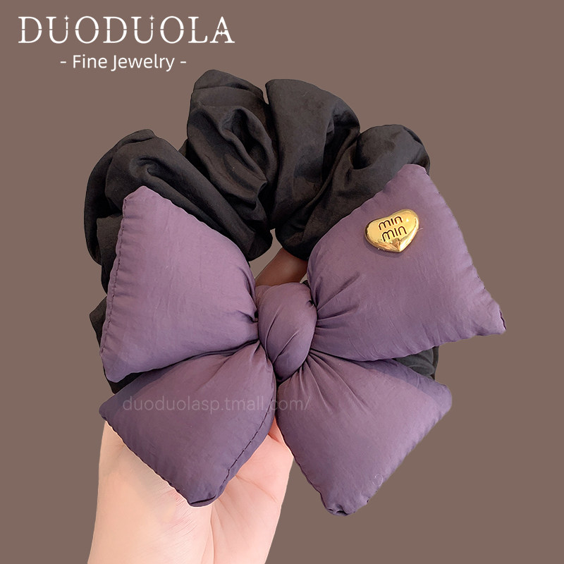 2026新款秋冬充棉蝴蝶结发圈洋气发绳扎马尾头绳大肠圈头饰女发饰,淘宝优惠券,粉丝福利购,淘宝优惠卷