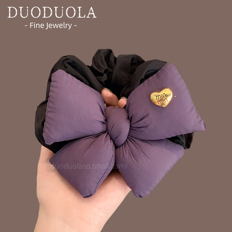 2026新款秋冬充棉蝴蝶结发圈洋气发绳扎马尾头绳大肠圈头饰女发饰,淘宝优惠券,粉丝福利购,淘宝优惠卷