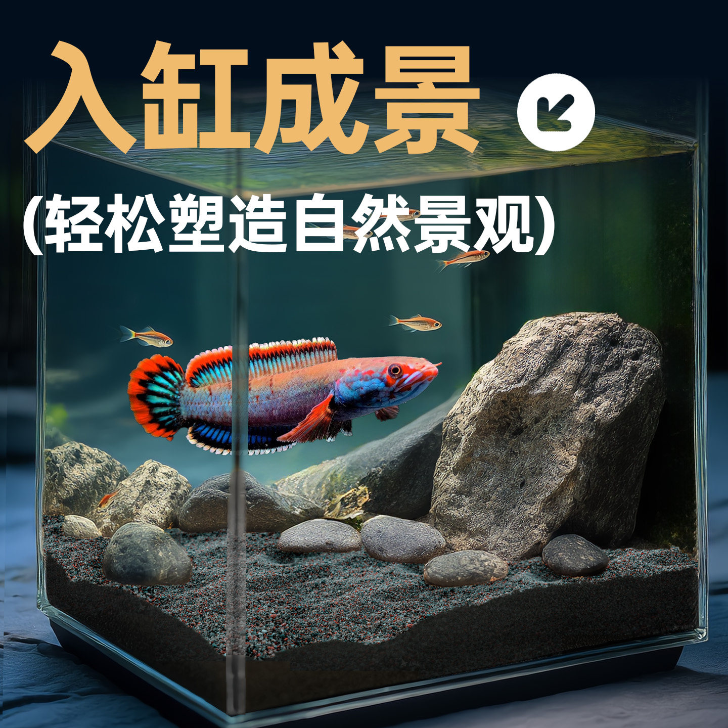 免洗雷龙造景沙青灰砂雨林南美棕沙化妆沙子铺底装饰鱼缸底部砂石,淘宝优惠券,粉丝福利购,淘宝优惠卷