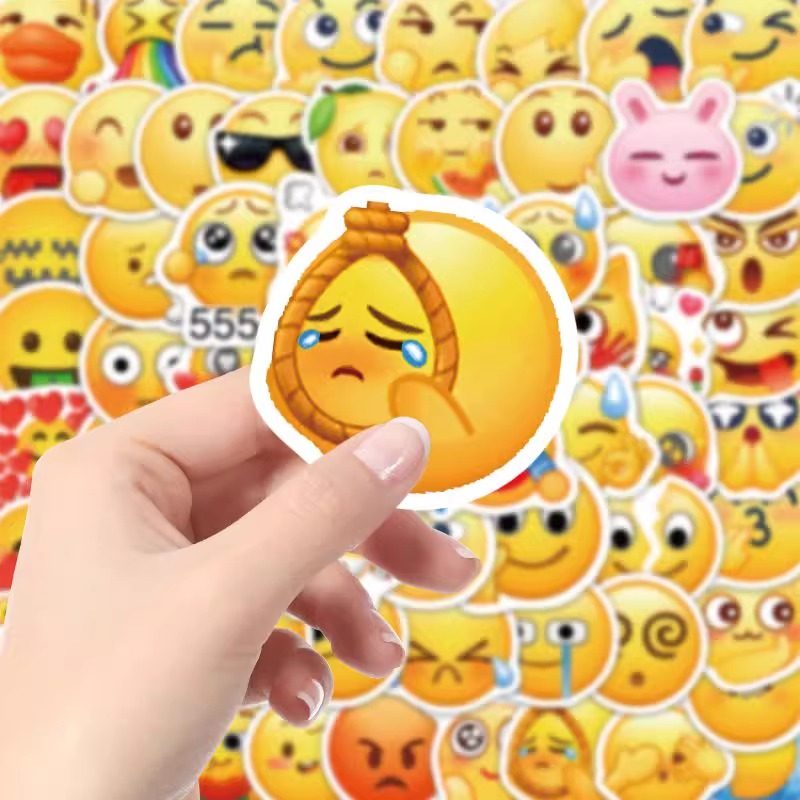 220张抖音emoji表情包贴纸可爱卡通搞笑搞怪手机壳笔记本防水贴画,淘宝优惠券,粉丝福利购,淘宝优惠卷