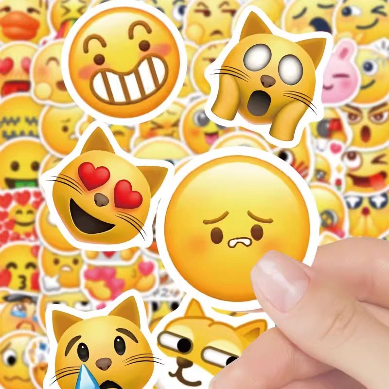 220张抖音emoji表情包贴纸可爱卡通搞笑搞怪手机壳笔记本防水贴画,淘宝优惠券,粉丝福利购,淘宝优惠卷