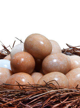 鸡蛋石奇石汉白玉岫玉按摩健身球儿童手玩球女士送中老年人康复球