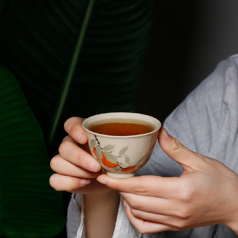 草木灰复古主人杯功夫茶具家用男女茶杯陶瓷单杯品茗杯,淘宝优惠券,粉丝福利购,淘宝优惠卷