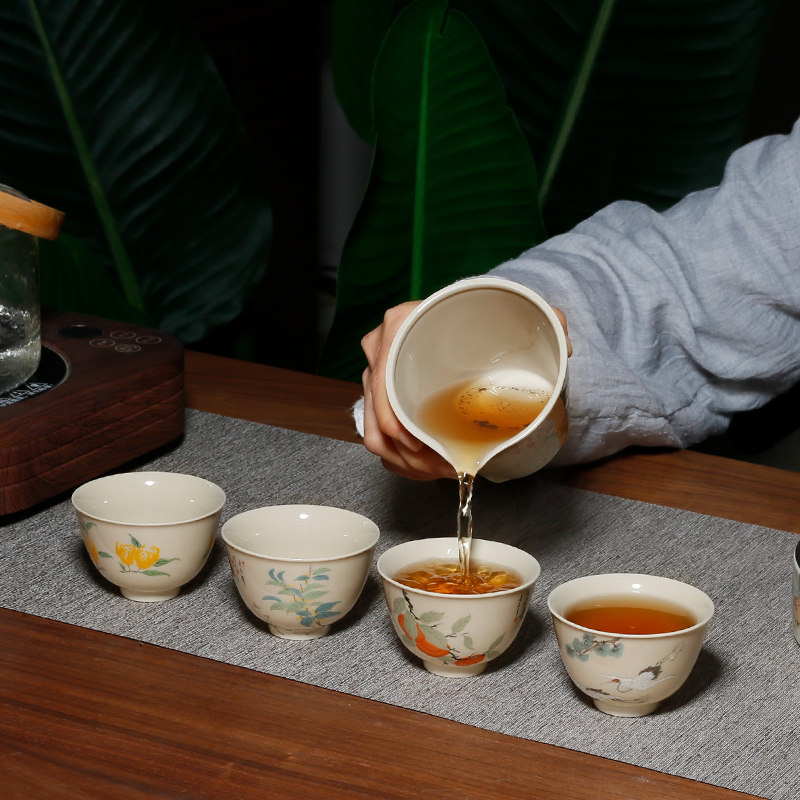 草木灰复古主人杯功夫茶具家用男女茶杯陶瓷单杯品茗杯,淘宝优惠券,粉丝福利购,淘宝优惠卷