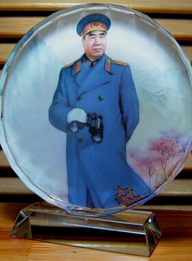 朱德摆件纪念品礼物装饰品模型十大元帅工艺品收藏品礼品水晶摆设