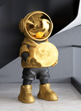 太空人宇航员客厅装饰大型落地摆件电视柜装饰品轻奢乔迁新居礼物