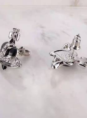 European and American Fashion Burgundy Black Large Love Satu