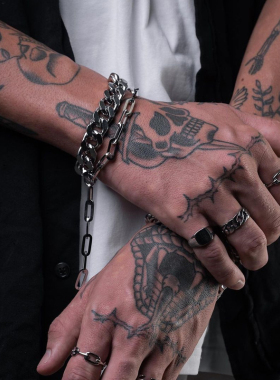 Rope Cuban Chain Necklace Men 2023 Fashion Temperament Stain