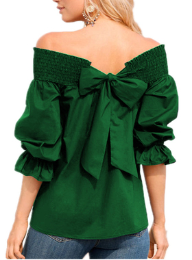 极速Sexy Off Shoulder Spring Summer Strapless Blouse Women B