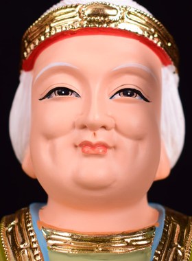 速发12/1奉寸土地公公婆婆佛像爷爷奶玻神像供6摆件树脂奶